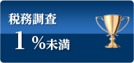 税務調査１%未満
